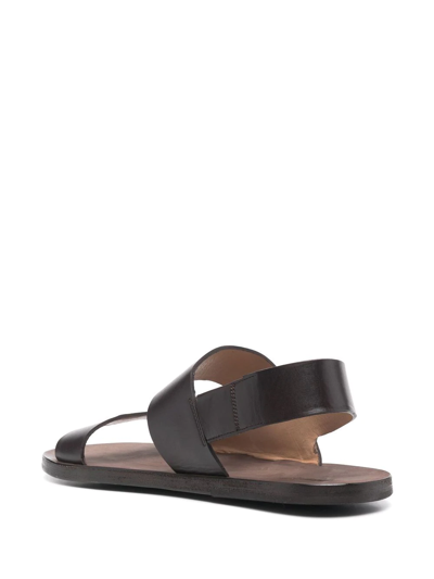 Shop Marsèll Wide-strap Sandals In Braun
