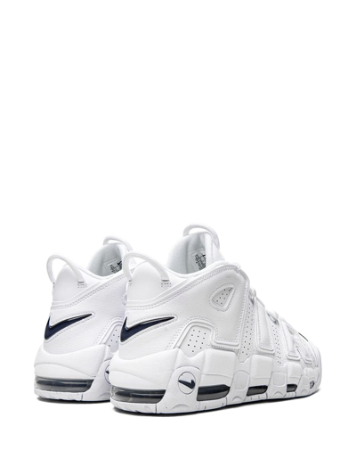 Shop Nike Air More Uptempo "white/midnight Navy" Sneakers