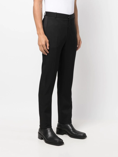Shop Alexander Mcqueen Straight-leg Tailored Trousers In Black