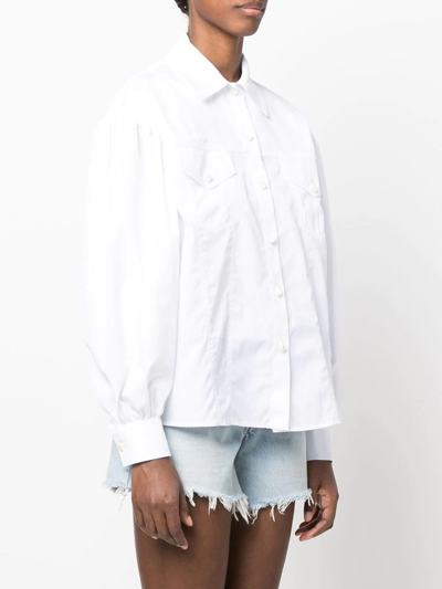 Jacob Cohen Plain Long-sleeve Shirt In White