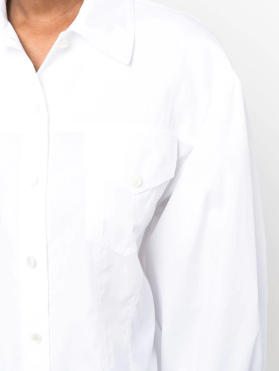 Jacob Cohen Plain Long-sleeve Shirt In White