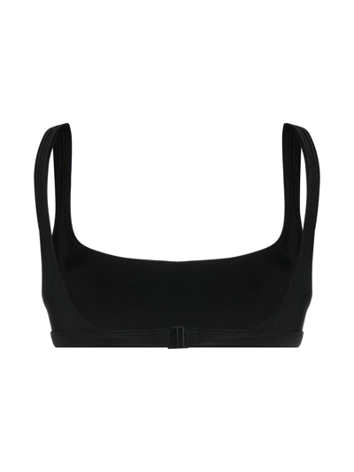 Matteau The Nineties Scoop-neck Bikini Top In Schwarz