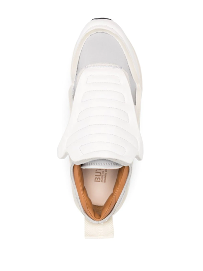 Shop Buttero Vara Panelled Touch-strap Sneakers In White