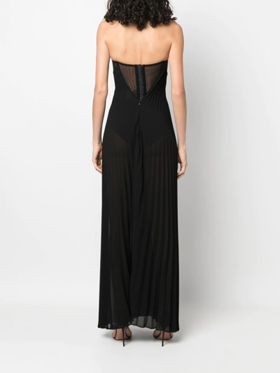 Shop Act N°1 Bustier-top Strapless Gown In Black