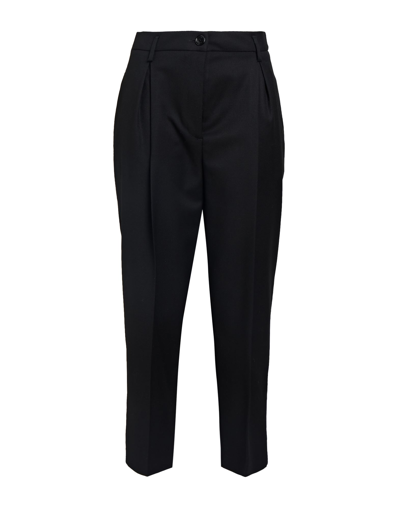 Shop Love Moschino Woman Pants Black Size 8 Polyester, Acrylic, Viscose, Virgin Wool, Elastane