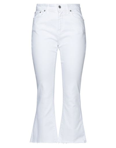 Shop Department 5 Woman Pants White Size 28 Cotton, Elastane