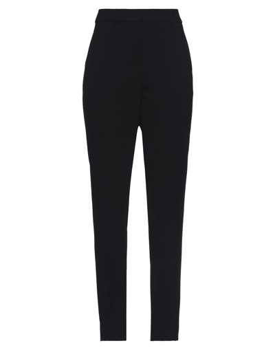 Shop Emporio Armani Woman Pants Black Size 12 Virgin Wool, Elastane