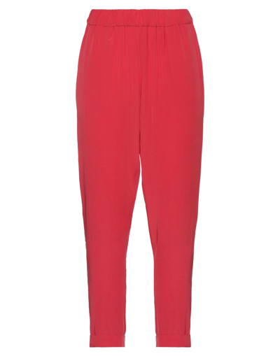 Shop P.a.r.o.s.h P. A.r. O.s. H. Woman Pants Red Size L Polyester