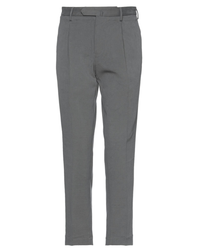 Shop Santaniello Man Pants Lead Size 30 Cotton, Elastane In Grey