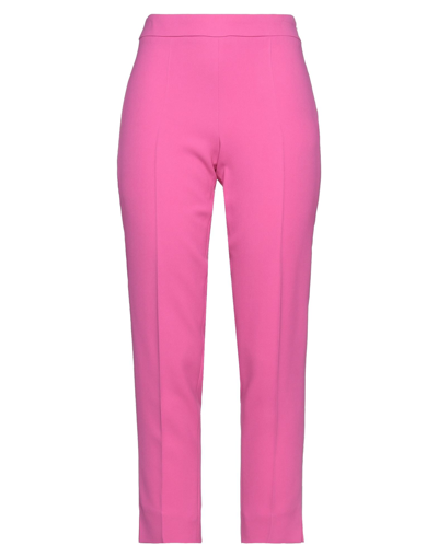Shop Emporio Armani Woman Pants Fuchsia Size 14 Viscose, Acetate, Elastane In Pink