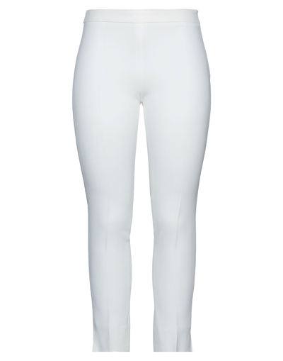 Shop Emporio Armani Woman Pants White Size 12 Viscose, Acetate, Elastane