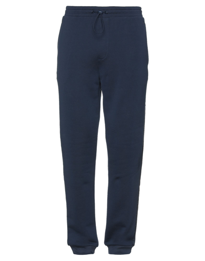 Shop Bikkembergs Man Pants Midnight Blue Size Xxl Cotton, Polyester, Elastane
