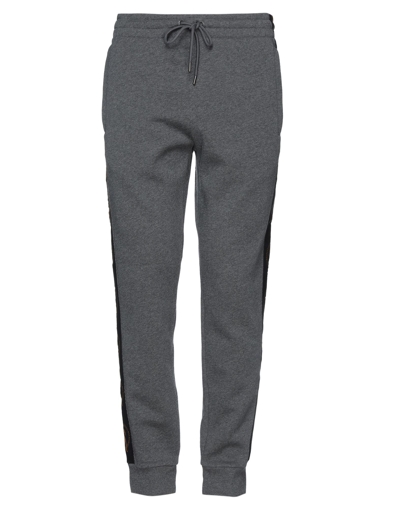 Shop Bikkembergs Man Pants Lead Size L Cotton, Wool, Elastane, Polyester In Grey