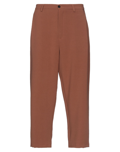 Shop Choice Man Pants Brown Size 32 Polyester, Viscose, Elastane