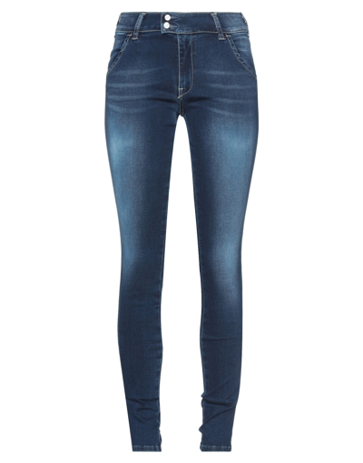 Shop Met Jeans Woman Jeans Blue Size 26 Cotton, T-400 Fiber, Elastane