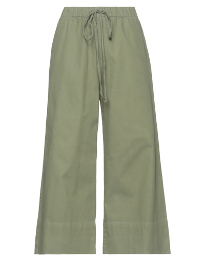 Shop Velvet By Graham & Spencer Woman Pants Military Green Size Xs Cotton