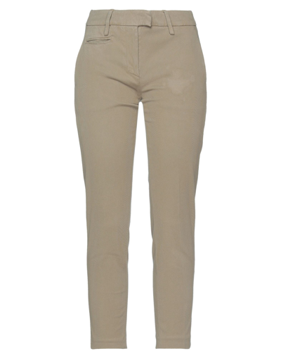 Dondup Woman Pants Sand Size 30 Cotton, Lyocell, Elastane In Beige