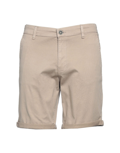 Shop Jack & Jones Man Shorts & Bermuda Shorts Khaki Size S Cotton, Elastane In Beige