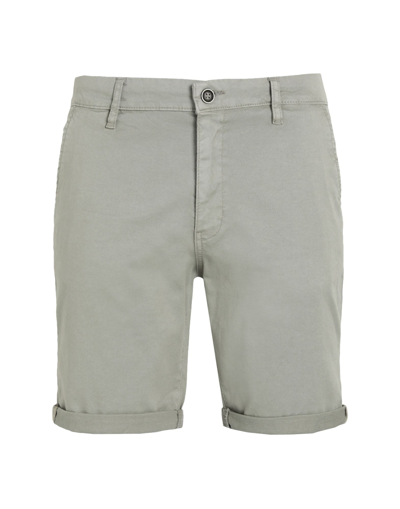 Shop Jack & Jones Man Shorts & Bermuda Shorts Sage Green Size S Cotton, Elastane