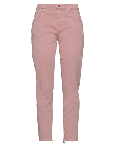 Shop Don The Fuller Woman Pants Pastel Pink Size 25 Cotton, Elastane
