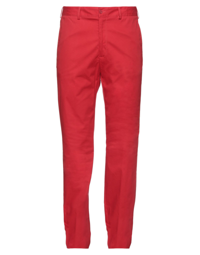 Shop Paul & Shark Man Pants Red Size 34 Cotton, Elastane
