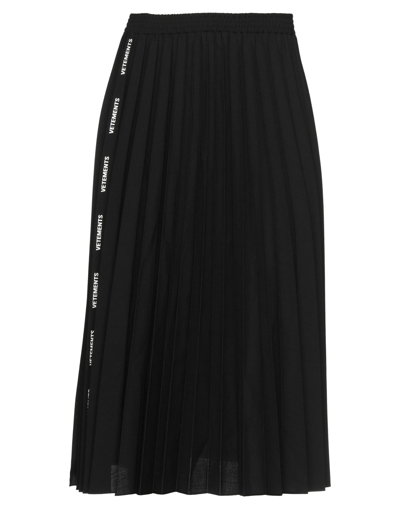 Shop Vetements Midi Skirts In Black