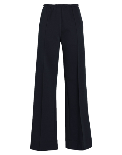 Shop Palm Angels Woman Pants Midnight Blue Size 6 Cotton, Polyester