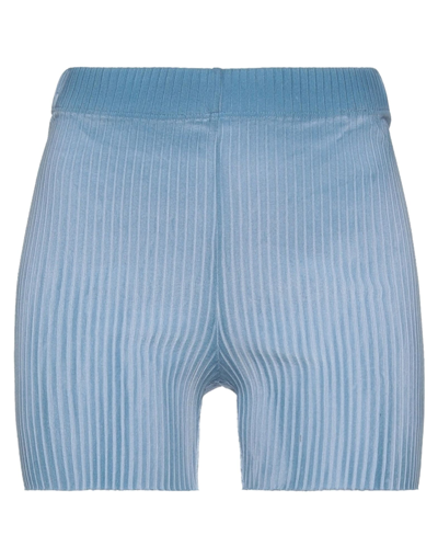 Shop Cotton Citizen Woman Shorts & Bermuda Shorts Sky Blue Size S Cotton, Elastane