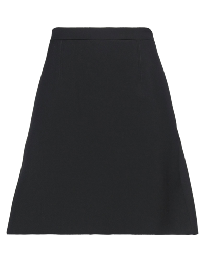 Shop Alexander Mcqueen Woman Mini Skirt Black Size 8 Wool, Viscose, Polyester