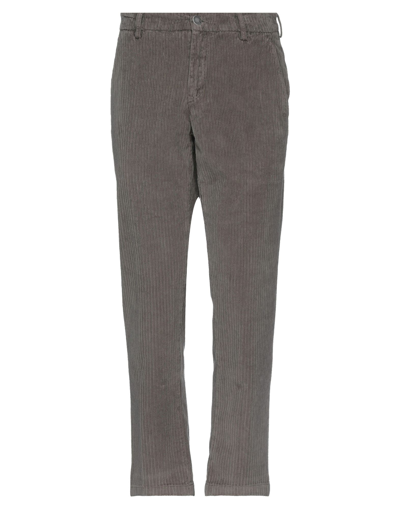 Shop Alessandro Dell'acqua Man Pants Dove Grey Size 32 Cotton, Elastane