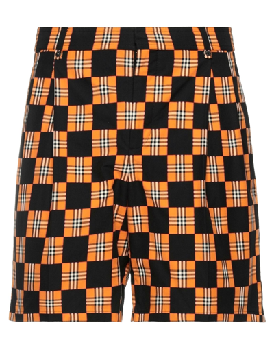 Shop Burberry Shorts & Bermuda Shorts In Orange