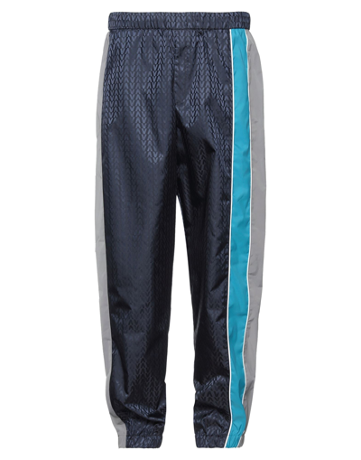 Shop Valentino Garavani Man Pants Midnight Blue Size 34 Polyamide, Polyester In Dark Blue