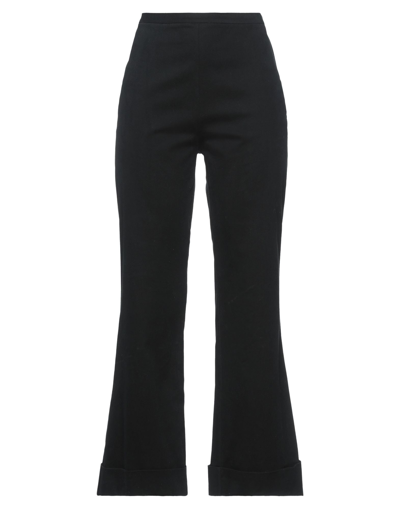 Collection Privèe Collection Privēe? Woman Pants Black Size 4 Cotton, Elastane In Black