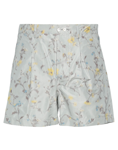 Shop Santoni Edited By Marco Zanini Man Shorts & Bermuda Shorts Light Grey Size 32 Cotton, Polyester