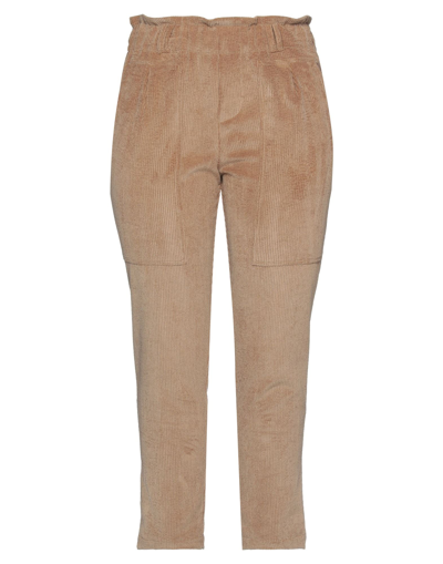 Shop Rue Du Bac Woman Pants Camel Size 6 Polyester, Polyamide, Elastane In Beige