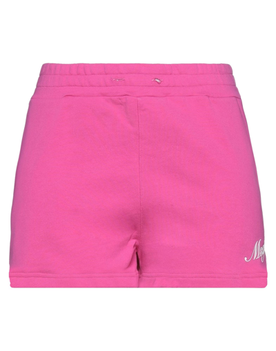 Shop Msgm Woman Shorts & Bermuda Shorts Mauve Size L Cotton In Purple