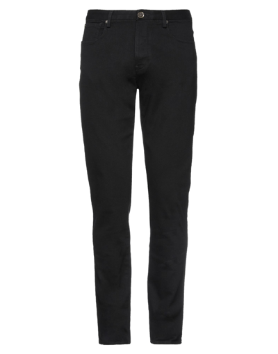Shop Emporio Armani Man Jeans Black Size 32 Cotton, Elastane