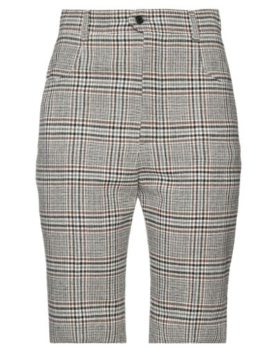 Shop Saint Laurent Woman Shorts & Bermuda Shorts Grey Size 4 Wool, Polyamide, Acrylic, Viscose, Polyester