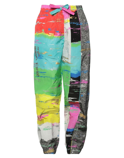 Dolce & Gabbana Abstract-print Track Pants In Green