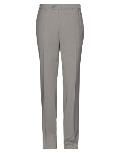 Shop Isaia Pants In Dove Grey