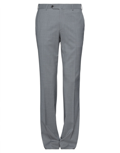 Shop Isaia Pants In Grey