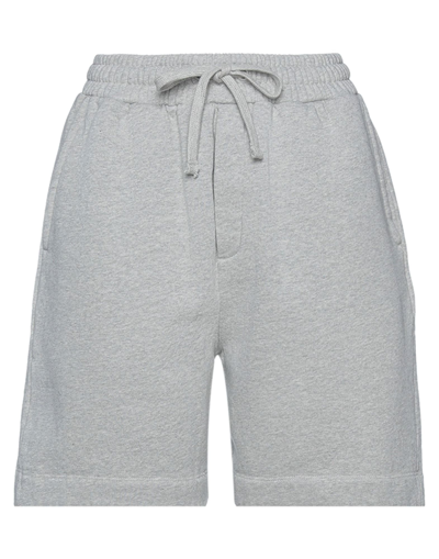 Shop Nanushka Woman Shorts & Bermuda Shorts Grey Size M Organic Cotton
