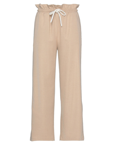Shop Ottod'ame Woman Pants Beige Size 8 Polyester, Viscose, Wool, Elastane