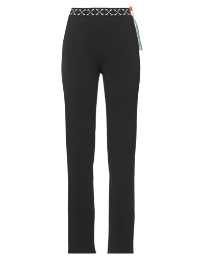Shop Off-white Woman Pants Black Size 8 Polyester, Polyamide, Elastane