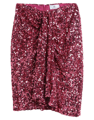 Shop Simona-a Simona A Woman Mini Skirt Fuchsia Size L Polyester In Pink