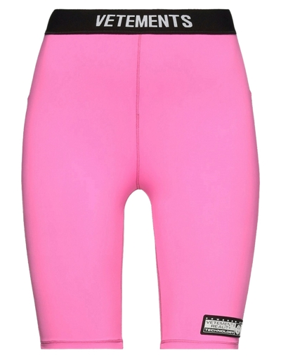 Shop Vetements Leggings In Fuchsia