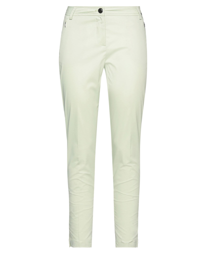 Shop Airfield Woman Pants Light Green Size 6 Cotton, Elastane