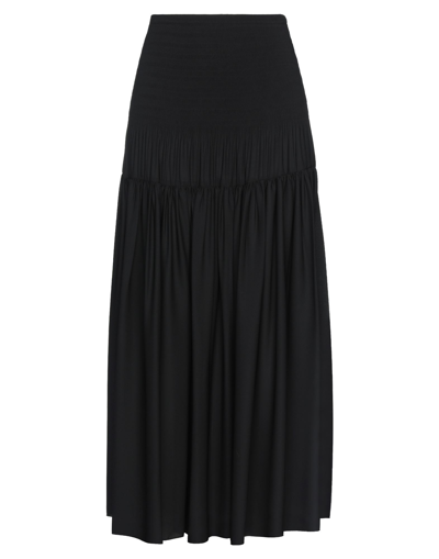 Shop Spago Donna Long Skirts In Black