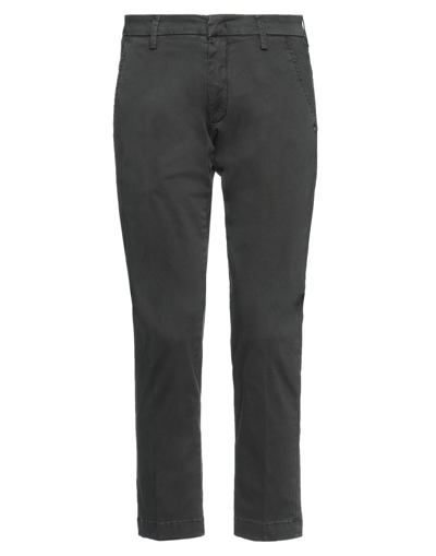 Shop Massimo Brunelli Man Pants Dark Green Size 29 Cotton, Elastane