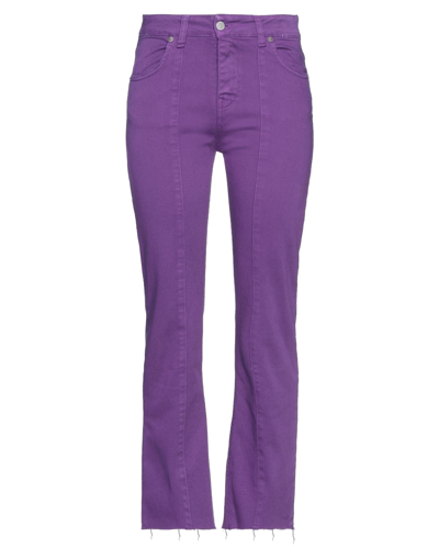 Shop Aniye By Woman Jeans Purple Size 27 Cotton, Elastane
